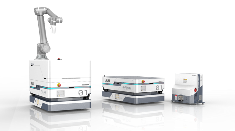 pg官网入口數位開發的自主式移動機器人（AMR250M），搭配全向輪並結合AI演算法、2D LiDAR、3D攝影機等技術，協助客戶實現產線全自動化